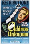Address Unknown poster